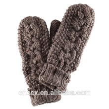 15GLV5010 cable knit cashmere mittens